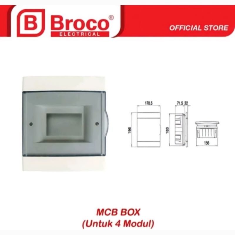 Jual BOX MCB Inbow 4 Grup Broco | Shopee Indonesia