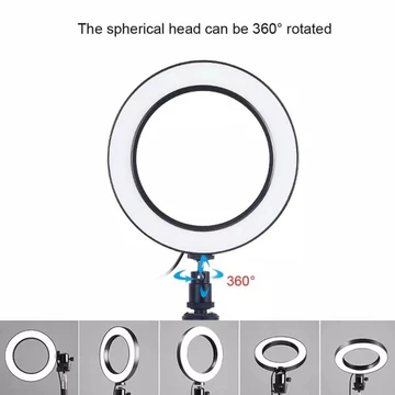 Ringlight 16cm 8W 6 Inch Halo Ring Light Lampu Bundar Selfi Selfie Makeup Tiktok Smartphone