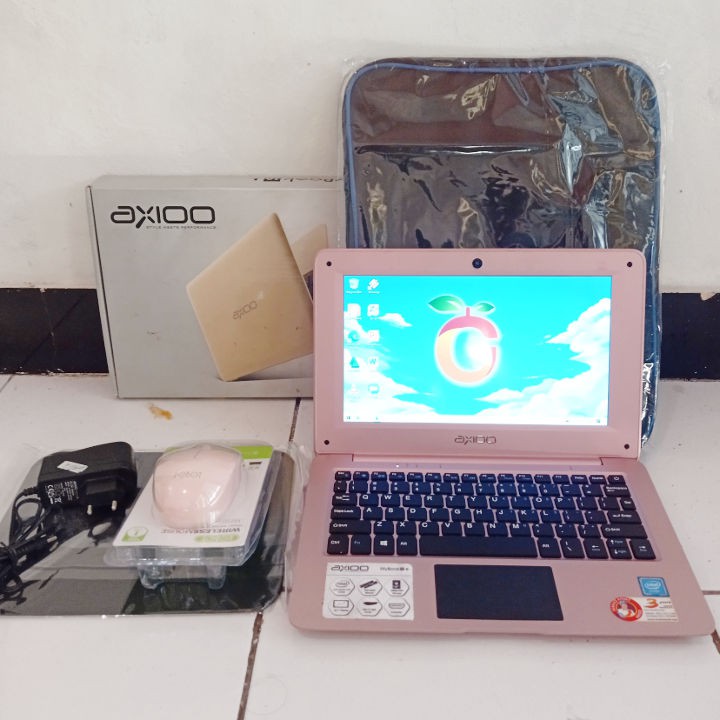 Jual Axioo MyBook 10 Plus Warna Pink Slim Tipis Windows 10 SSD 128GB ...