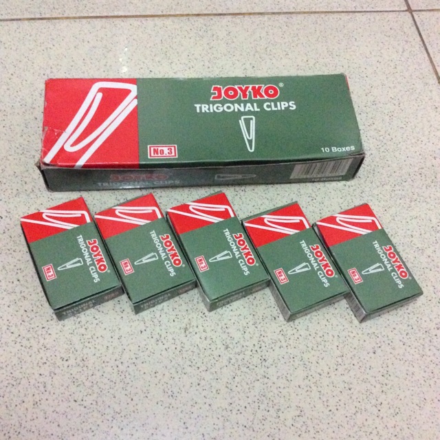 Jual Paper Clip No 3 Trigonal Clips No 3 Penjepit Kertas Joyko No 3