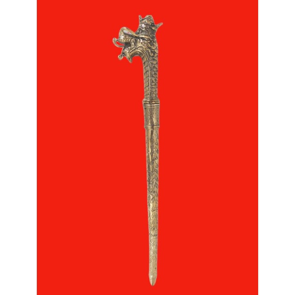 Jual Tongkat Komando Model Naga Raja Warna Emas Garap Alusan | Shopee