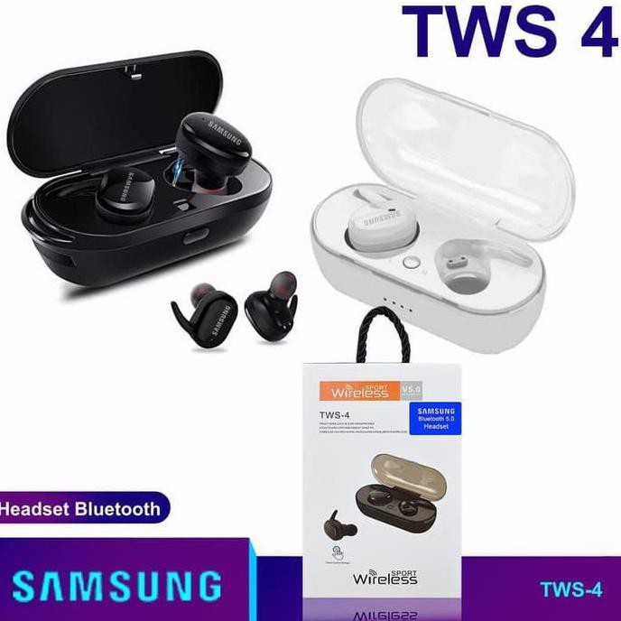 Jual HEADSET BLUETOOTH SAMSUNG TWS4 WIRELESS EARBUDS STEREO