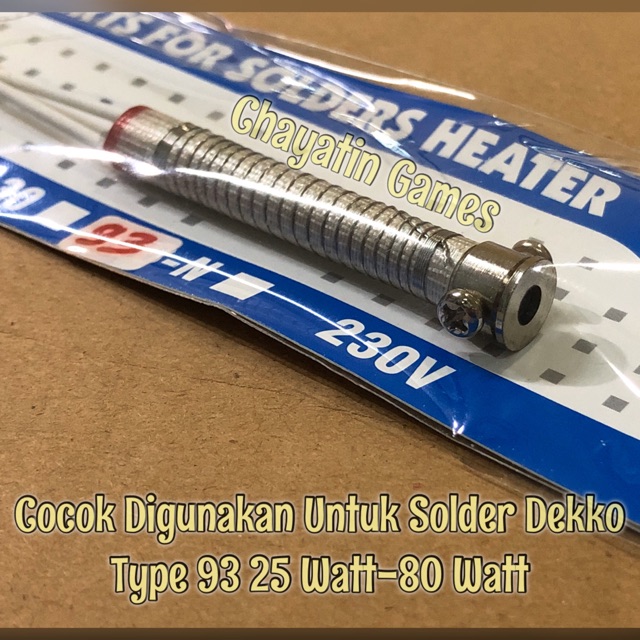 Jual Elemen Solder Dekko Type 93 25 Watt 80 Watt Shopee Indonesia