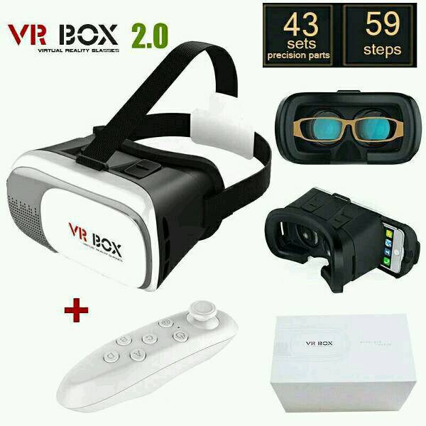 Jual Terlaris VR BOX 3D 360 + REMOTE REMOT VIRTUAL REALTY 2.0 BARU ...
