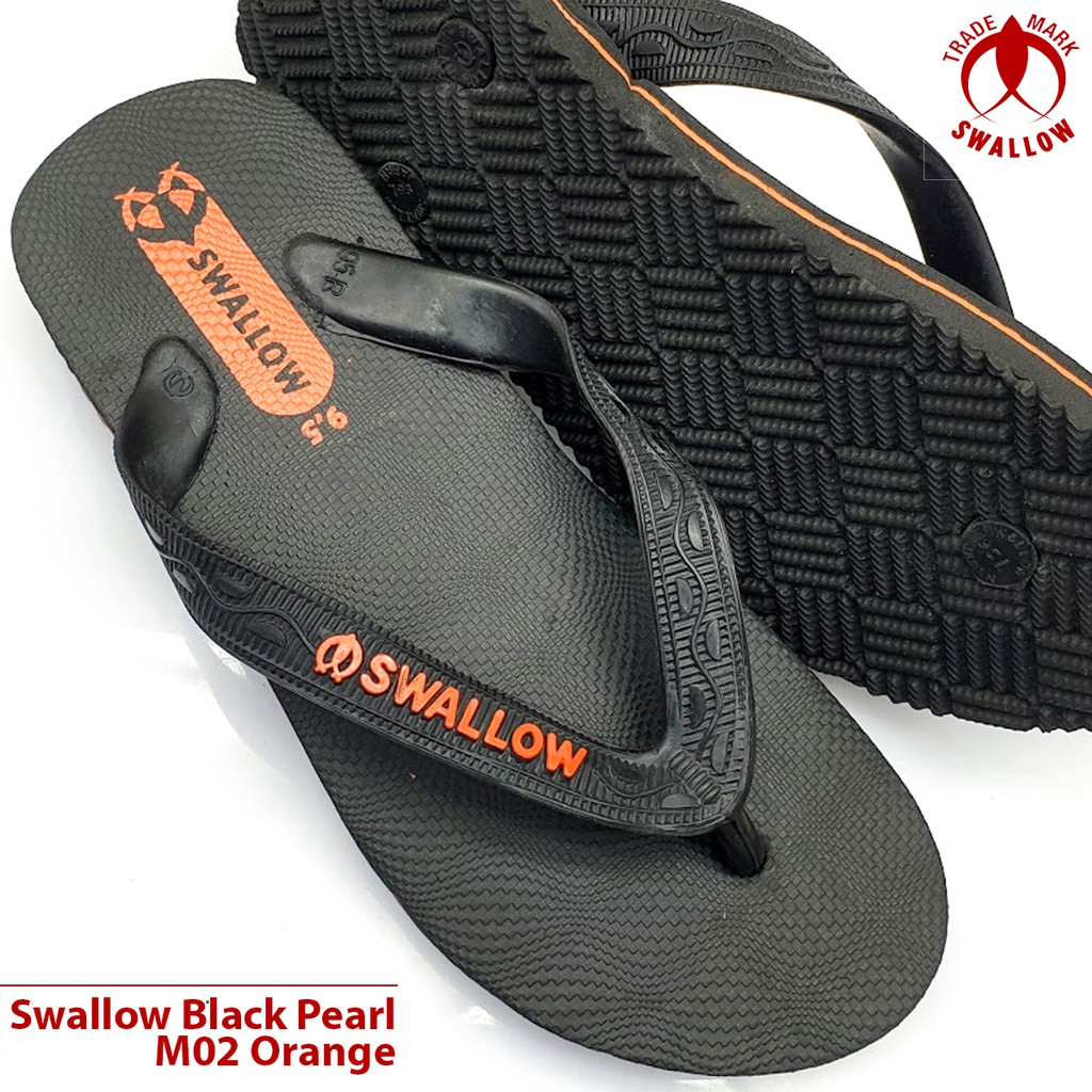 Jual Sendal Jepit Swallow Black Pearl M02 Sandal Japit M02 Swallow