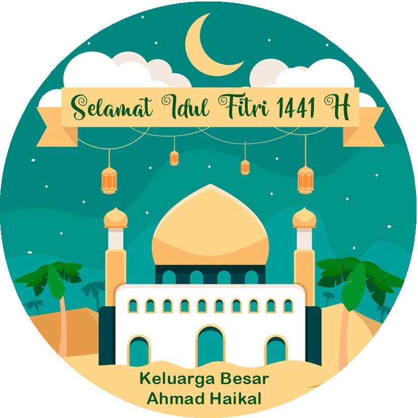 Jual Label Ucapan Hari Raya Idul Fitri/Kartu Ucapan Hadiah Parcel (50 ...