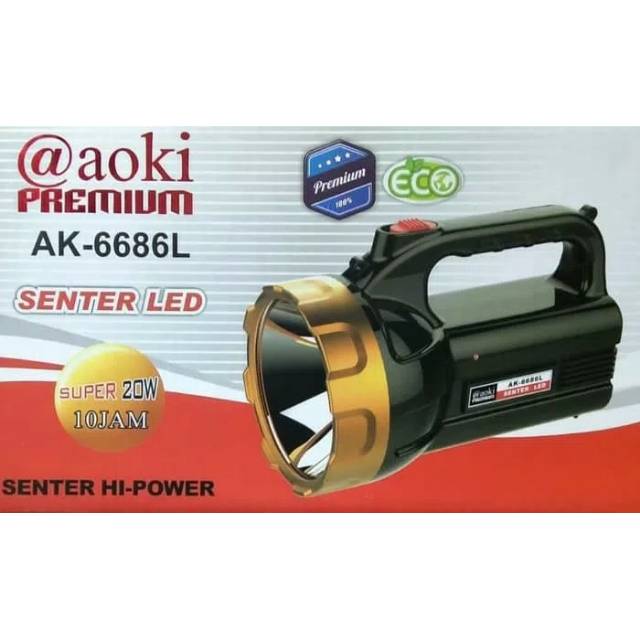 Jual Lampu Senter Led Aoki AK-6686L 20W | Shopee Indonesia