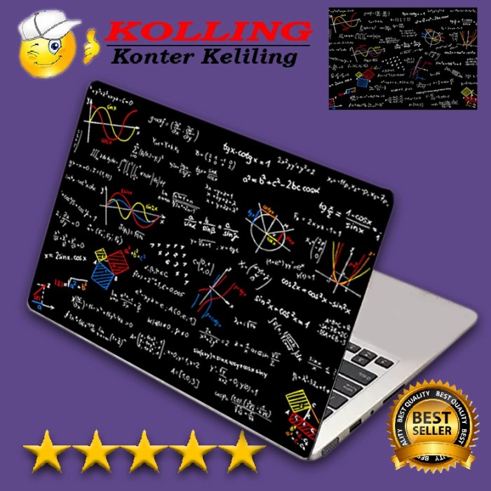 Jual Unik Garskin Laptop Logo Art Matematika Skin Laptop Stiker Laptop ...