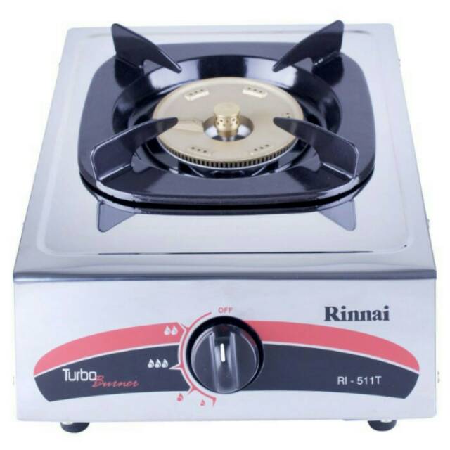 Jual Kompor rinnai 1 tungku stainless api turbo RI 511T | Shopee Indonesia