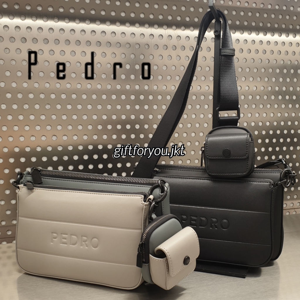 PEDRO Frank Sling Bag With Earphone Holder for Men