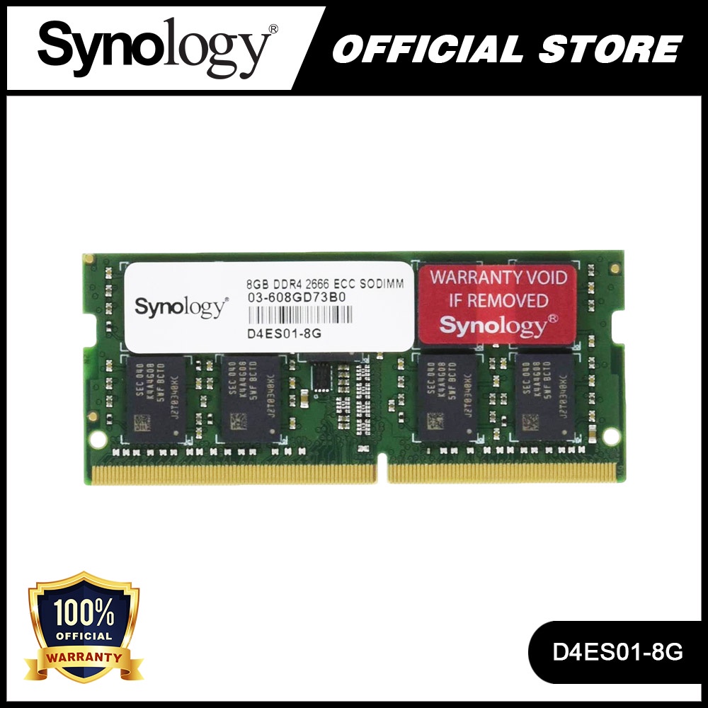 Jual Synology RAM 8GB DDR4 ECC Sodimm 8GB - D4ES01-8G | Shopee