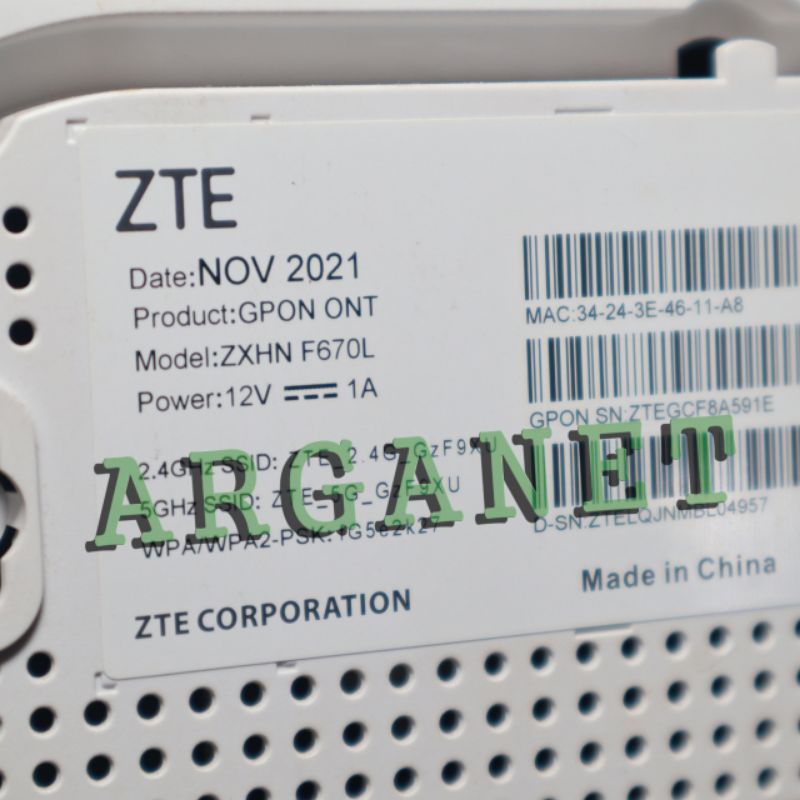 Jual ZTE F670 Dual band gigabit Modem Router Access Point | Shopee ...
