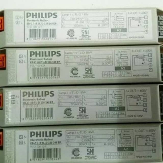 Jual Ballast Trafo TL Philips 18 Watt Trafo TL Elektronik Balast EBC