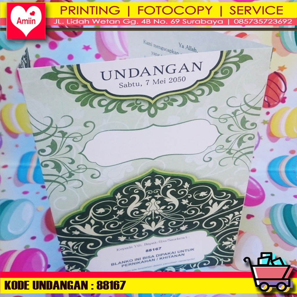 Jual Undangan [Kode : 88167] | Shopee Indonesia