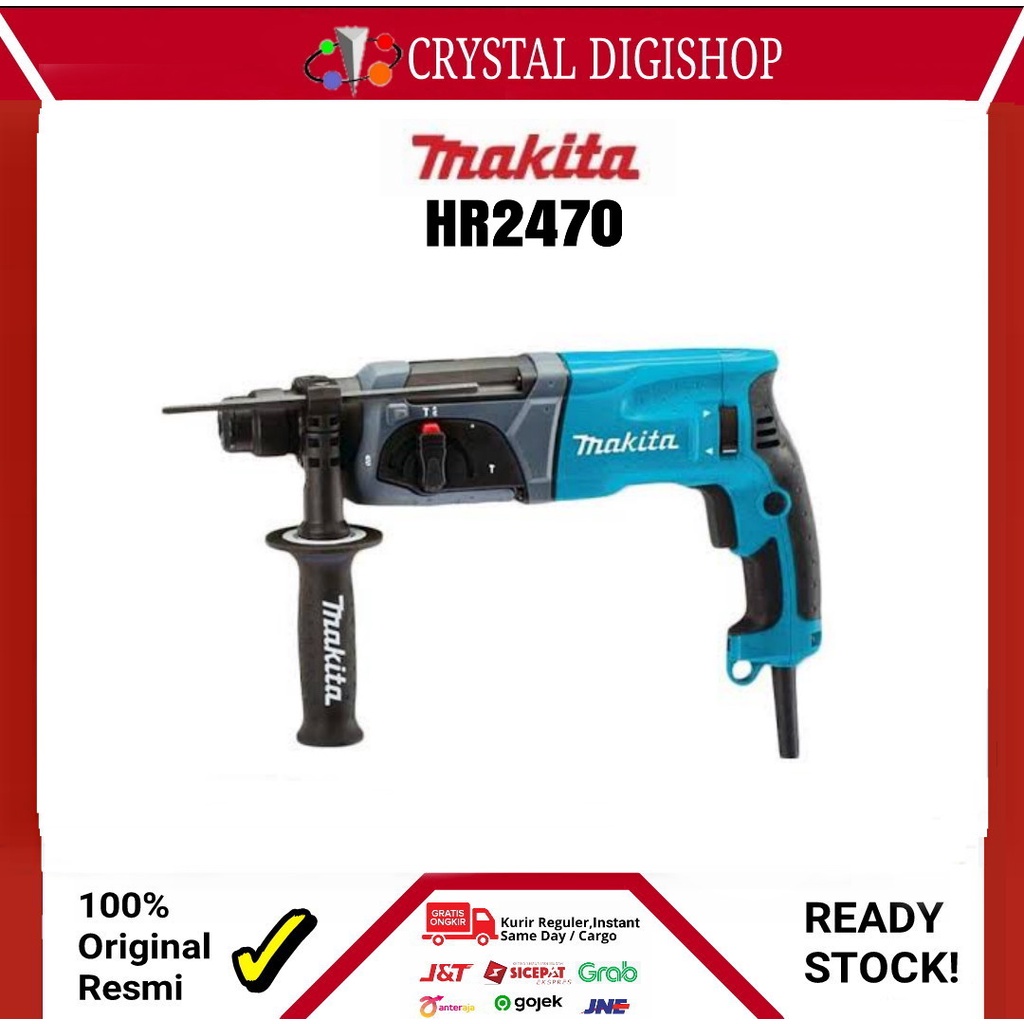 Makita HR 2470 SDS-Plus roterende hamer Turquoiseblauw