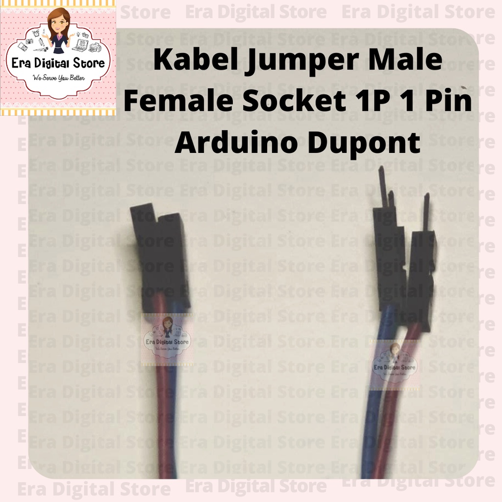 Jual Kabel Jumper 1P 1 Pin Male Female Socket Arduino Dupont | Shopee ...