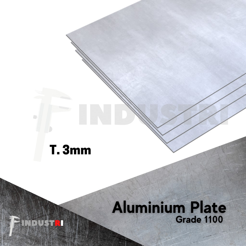 Jual plat aluminium 3mm x 300mm x 400mm