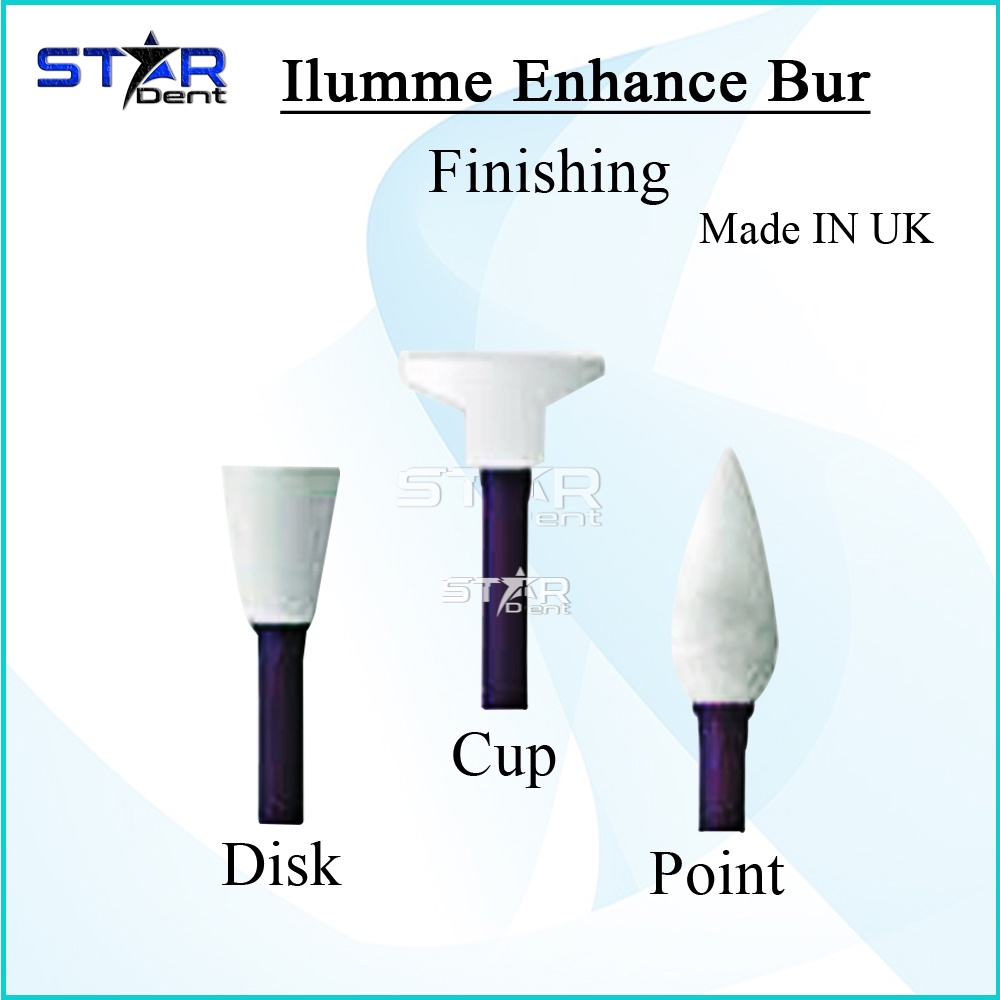 Jual DENTAL BUR POLES ENHANCE ILLUME WHITE BUR FINISHING COMPOSITE