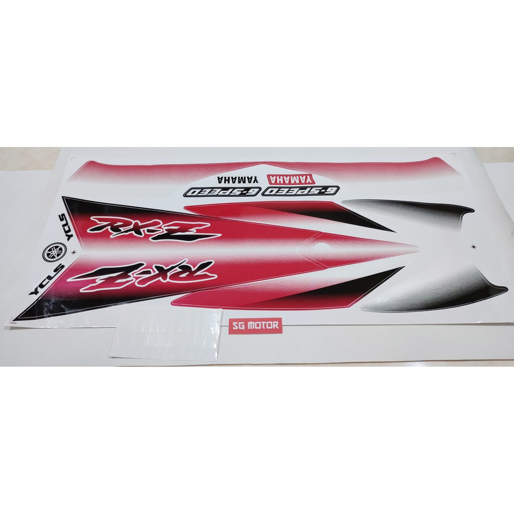 Jual STIKER BODI RXZ LAMA. STRIPING BODY YAMAHA RXZ MILE WARNA MERAH ...