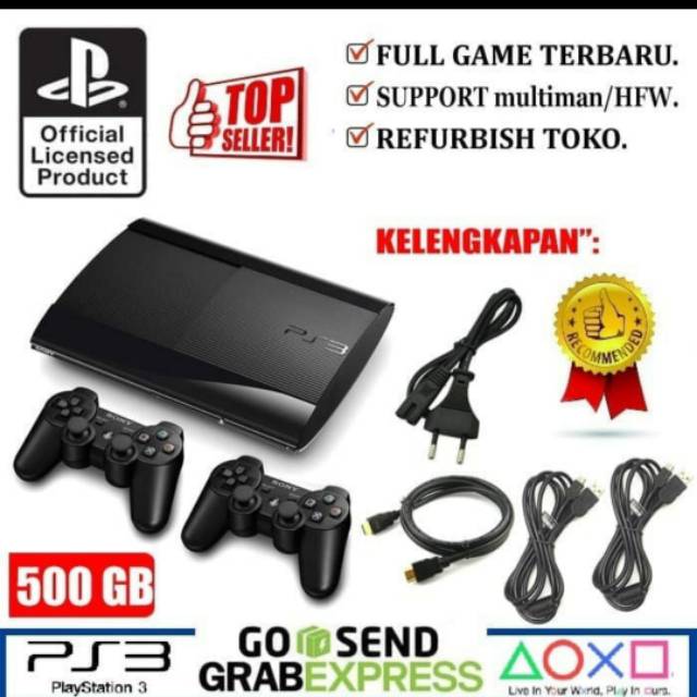 Jual Sony Ps3 Superslim 500Gb Multiman 2 Stik | Shopee Indonesia