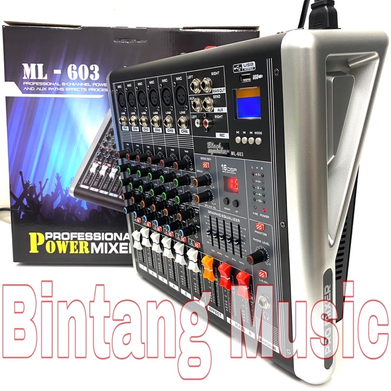 Jual Power mixer Blackspider ML 603 original blackspider ML603 Shopee