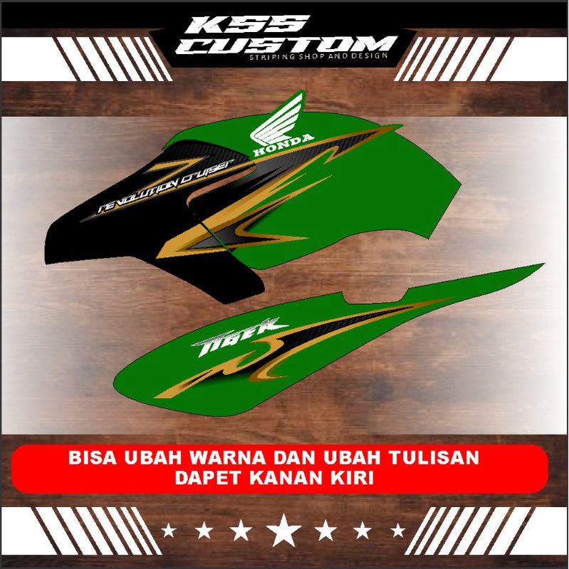 Jual STRIPING TIGER REVO VARIASI - STRIPING TIGER KARBON - STRIPING