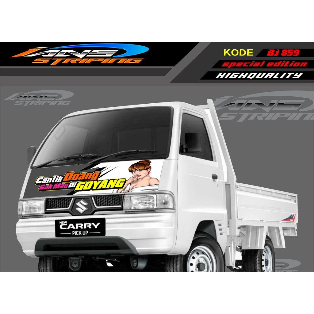 Jual STIKER KAP DEPAN MOBIL CARRY/ STIKER KABIN DEPAN MOBIL CARRY PICK