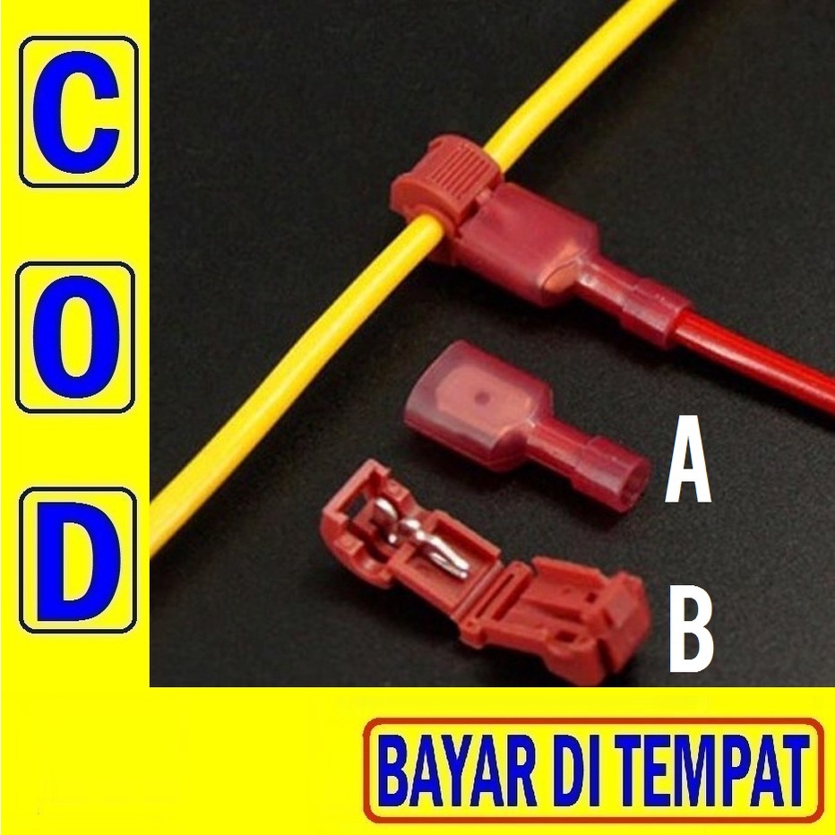 Jual 25K Penyuntik Kabel Merah Wire Connector Alat Suntik Cabang Split ...