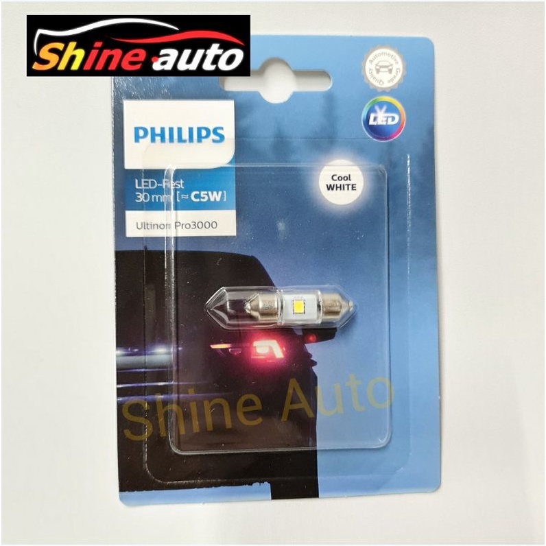 2 Ampoules LED Philips Ultinon Pro3000 P21W Rouge - Pour Feux De Signalisation Auto | BA15S | 12V | Lumière Intense Et Durable