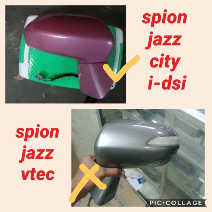 Jual mobilspion cover spion ada lampu utk honda jazz gd3 tahun 2002