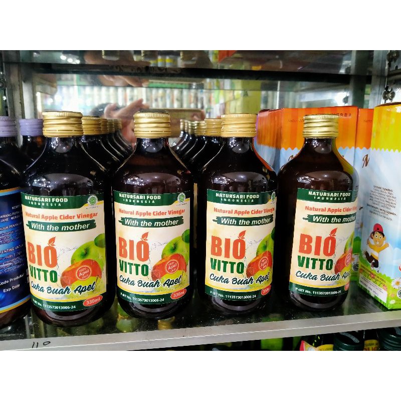 Jual Cuka Apel Batu Biovitto / cuka Apel Malang / Cuka Apel Batu