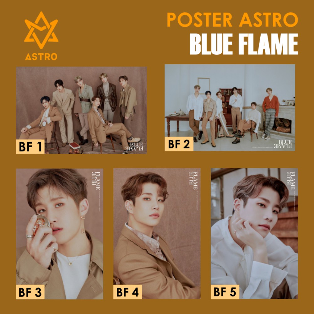 Jual Poster Astro Blue Flame Cha Eun Woo KPOP | Shopee Indonesia