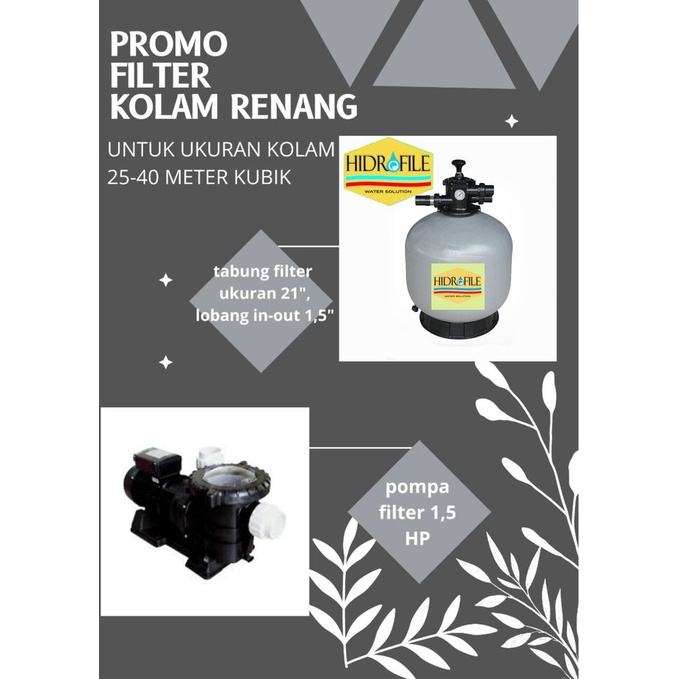 Jual FILTER AIR KOLAM RENANG SEDANG Shopee Indonesia