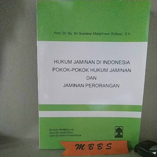 Jual Hukum Jaminan Di Indonesia Sri Soedewi Masjchoen Sofwan Shopee