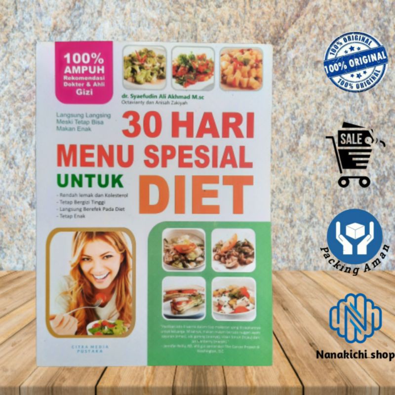 Jual BUKU MENU DIET BUKU RESEP MAKANAN DIET BUKU DIET 30 Hari Menu ...