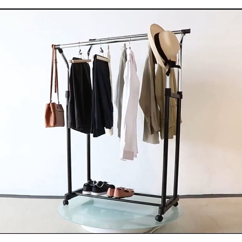 Jual Gantungan Pakaian stand hanger Double Informa | Shopee Indonesia