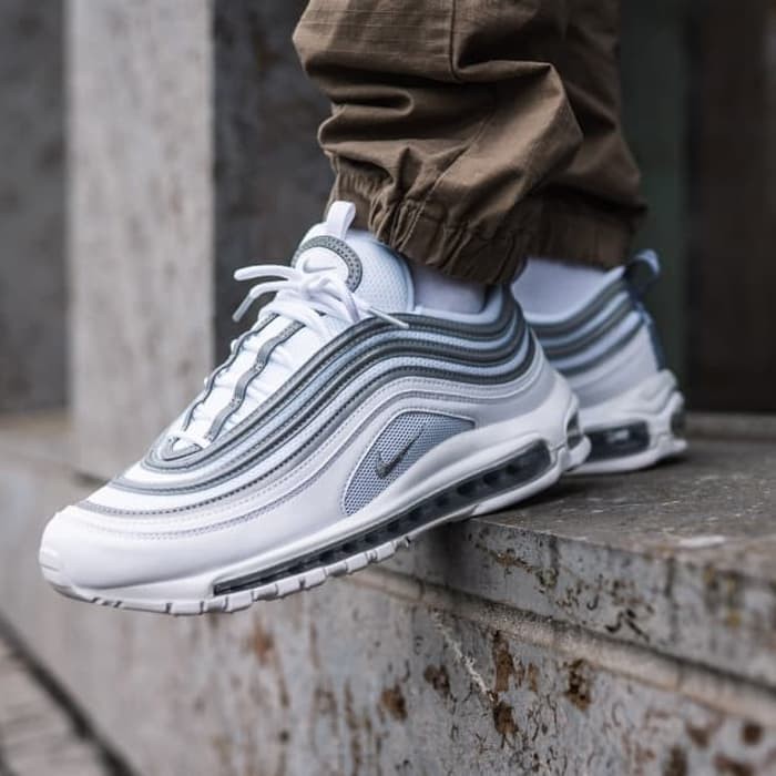 Nike air max 97 white reflect silver best sale