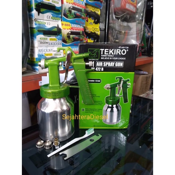Jual Spraygun TEKIRO 472B tabung bawah//Alat semprot cat | Shopee Indonesia