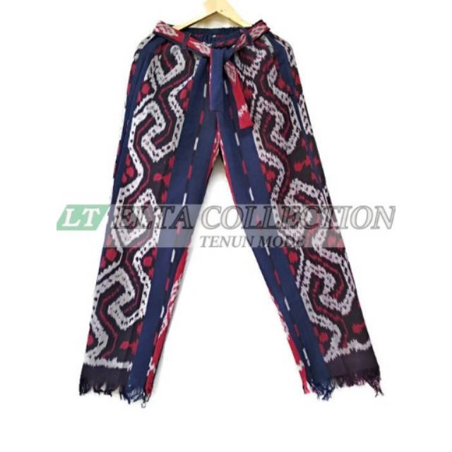 Jual Celana kulot rumbai tenun etnik motif toraja | Shopee Indonesia