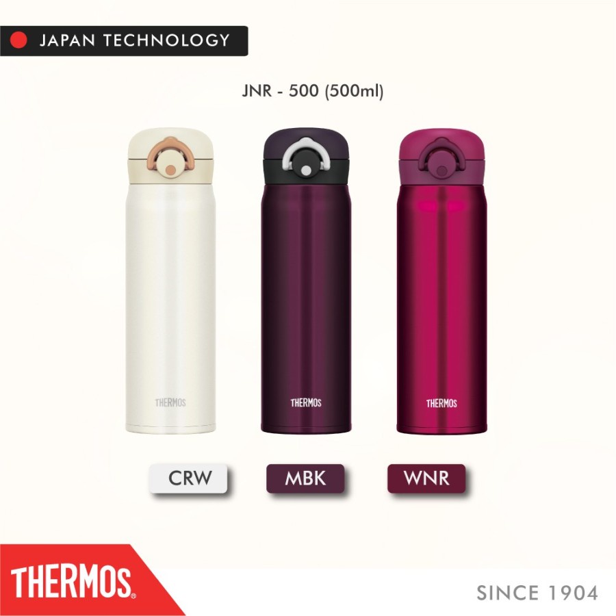 Jual Thermos Ultra Light Executive Flask Cream White 500ml JNR 500 MBK ...