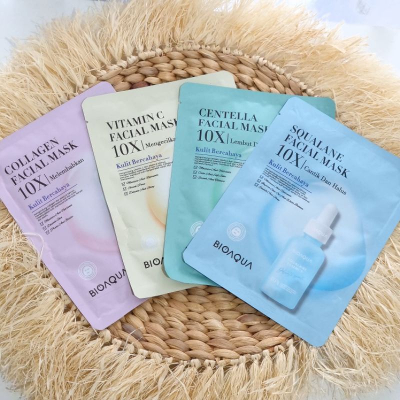 BIOAQUA 5-Piece Facial Mask Set - Rose Extract Anti-Oxygen Hydrating Face Masks