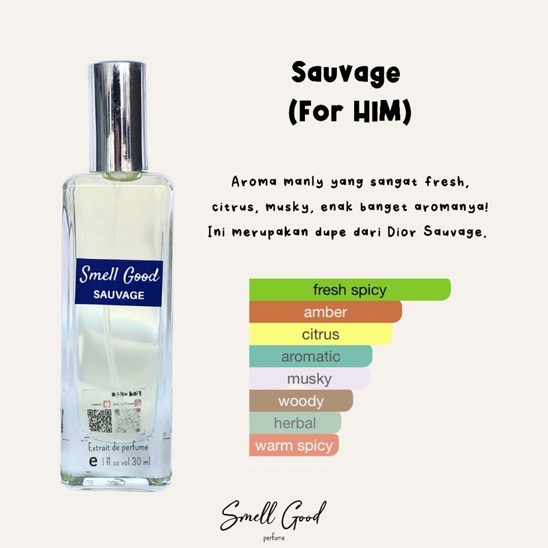 GARAGE SALE SMELL GOOD PERFUME MAN DIOR SAUVAGE 35 ML