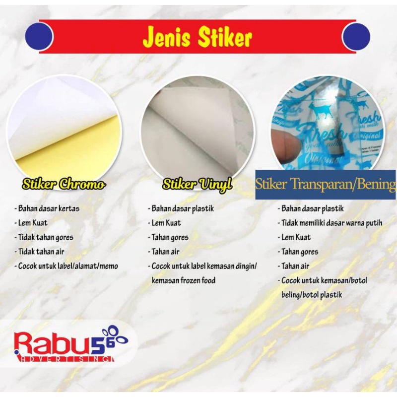 Jual Sticker Label kemasan Custom Potong Bentuk Setengah Putus | Shopee ...