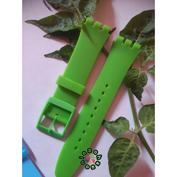 Jual Strap Tali Jam Swatch Karet Rubber Silicone 17mm 19mm Shopee