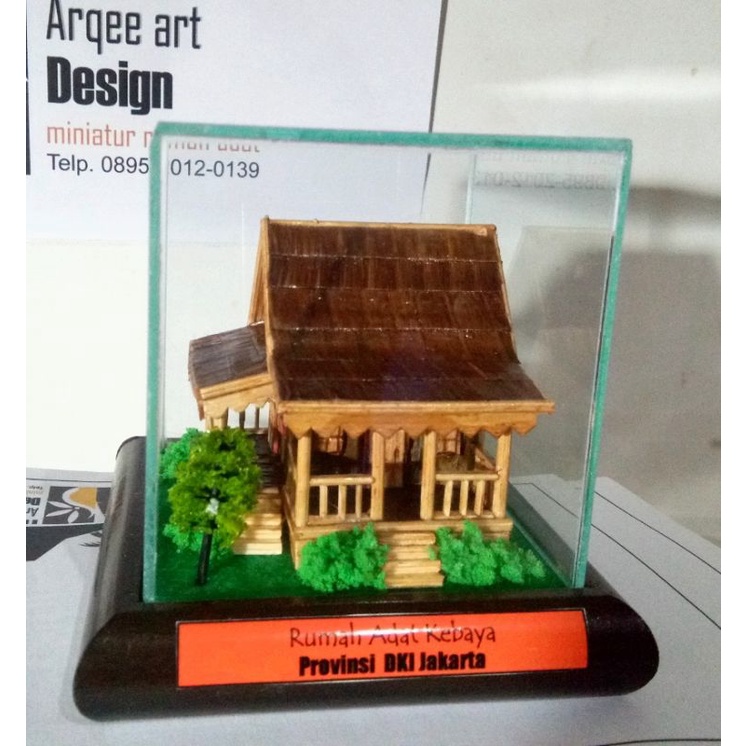 Jual Miniatur Rumah Adat Betawi Dki Jakarta Kotak Akrilik Shopee Indonesia