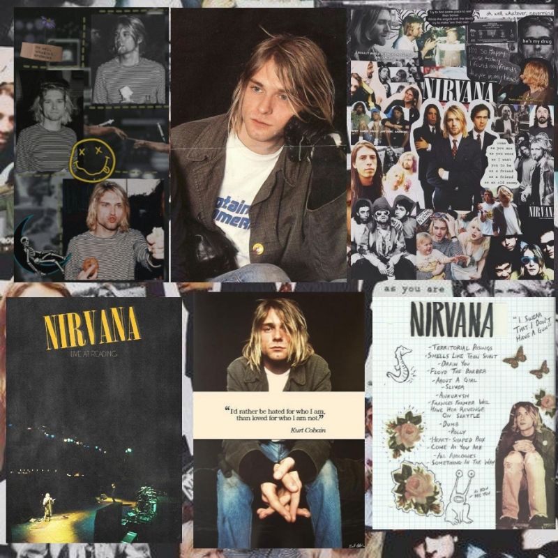 Jual Poster Band NIRVANA / KURT COBAIN Murah ( Satu Paket Isi 6 Poster ...