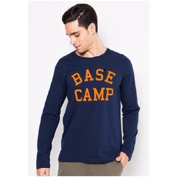 Jual [L&P] Kaos /T-Shirt Ls Base Camp (navy) | Shopee Indonesia