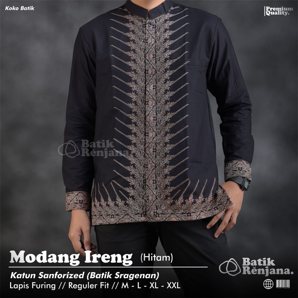 Jual BATIK PRIA MODANG IRENG (HITAM) | Shopee Indonesia