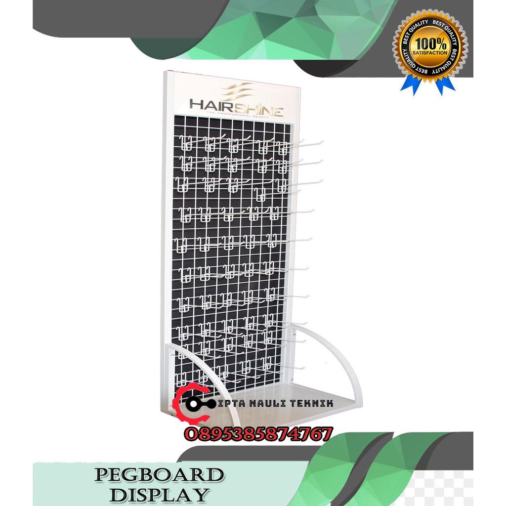 Jual Steel Retail Hardware Hanging Product Display Rack Rak Pajangan