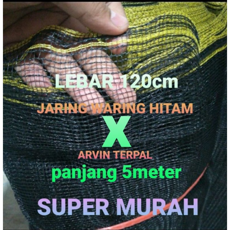 Jual Jaring Ikan Waring Hitam Lebar X Meter Jaring Pagar Tanaman Jaring Kandang Hewan